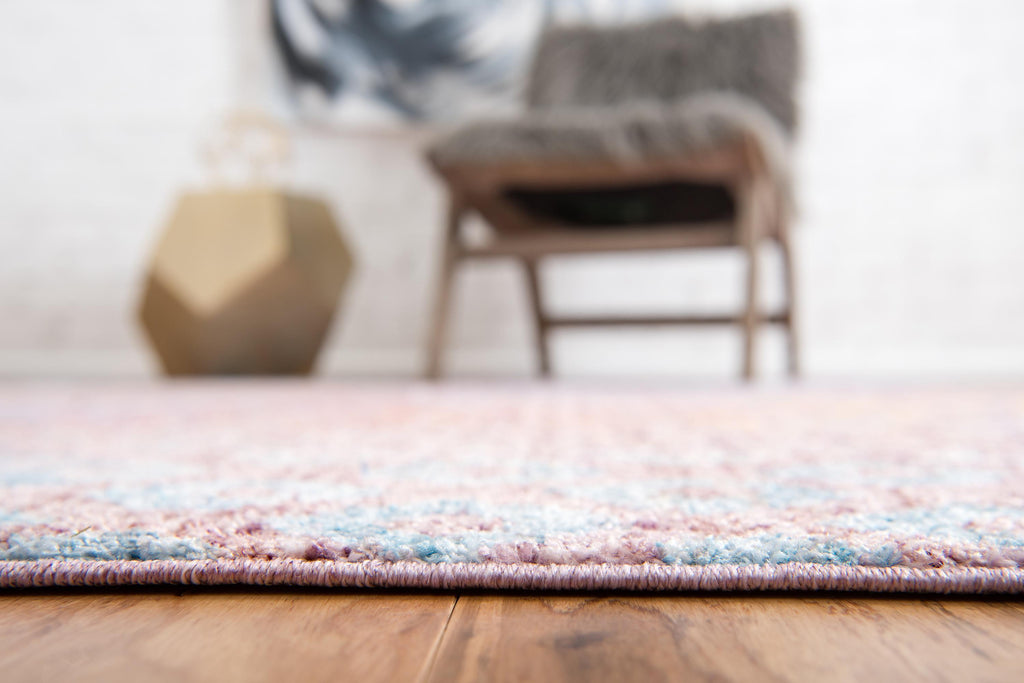 Devan - Rainbow Square Pattern Rug